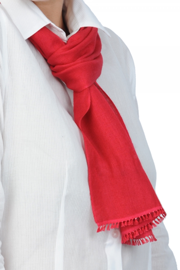 Cashmere & Seide kaschmir pullover damen scarva tiefrot 170x25cm